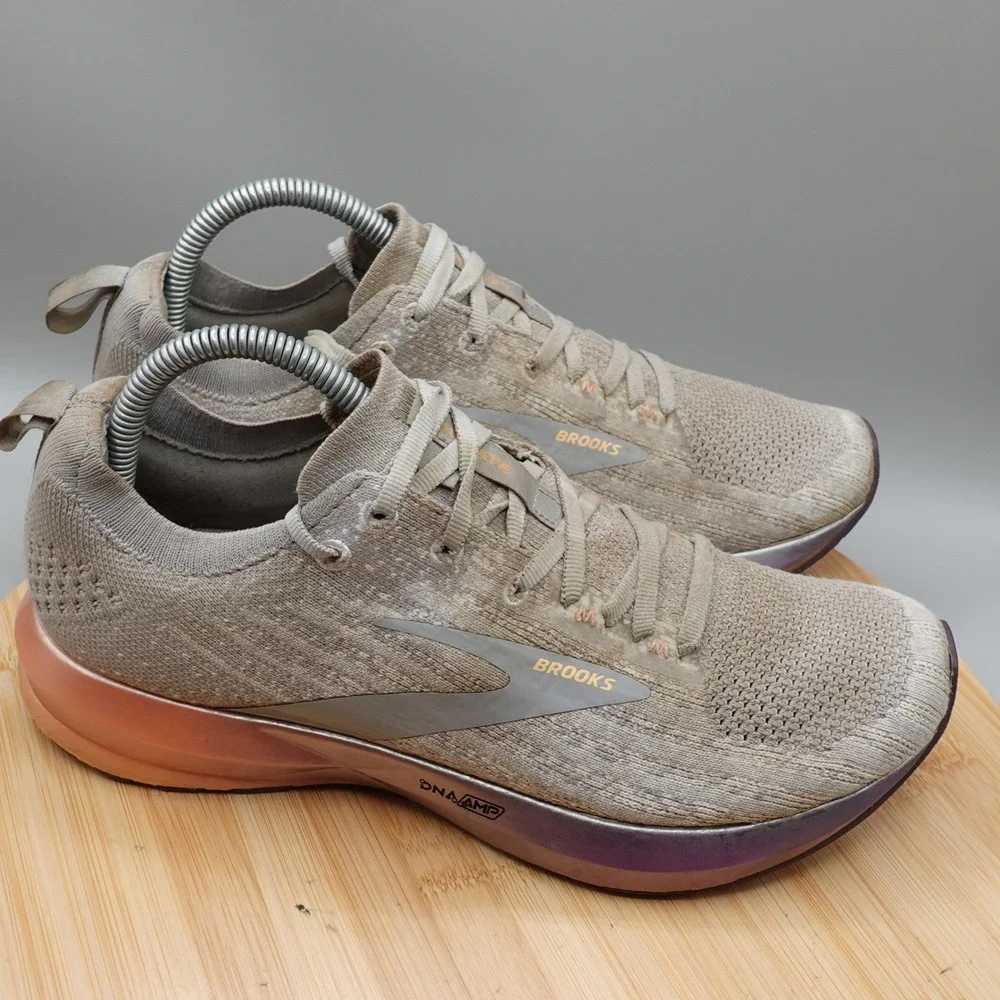Brooks Shoes Women 9 Gray Levitate 3 Energize Neutral Running Sneakers Flaws